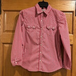Ralph Lauren Red Checkered Button Down Shirt